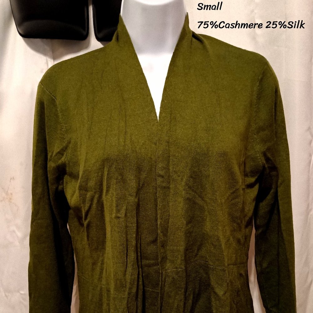 Eileen Fischer Silk Cashmeres Cardigan Small